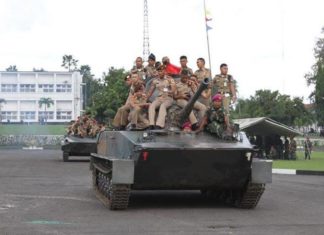 Praja IPDN dan Marinir Kunjungan Praja IPDN ke Pasmar 1 Marinir.