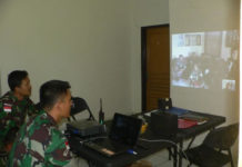 Testing internet wireless di Makosatgas Pamtas Yonif Linud 503/MK.