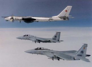 F-15 Eagle: Penjaga GIUK Gap F-15 USAF dari pangkalan di Islandia mencegat patroli Bear