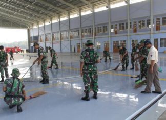 Hanggar Baru Skadron Udara 16 TNI AU Hanggar Skadron Udara 16