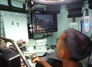 Posisi Gunner di Ranpur TNI AD Posisi Gunner Ranpur Saladin TNI AD