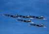 Mengenal Mitsubishi T-2, Pesawat Jet Tempur Latih Buatan Jepang Team Aerobatic Jepang, Blue Impulse dengan T-2 sebagai tunggannya.