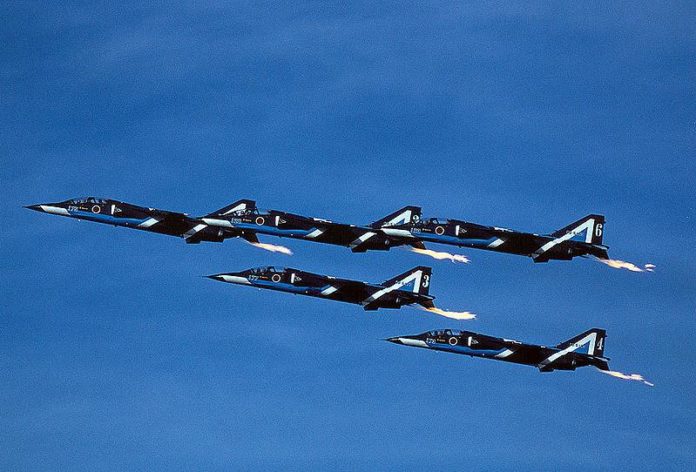 Team Aerobatic Jepang, Blue Impulse dengan T-2 sebagai tunggannya.