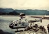 NBO-105 lepas landas dari  KRI OWA Helikopter NBO-108 lepas landas dari geladak KRI OWA.