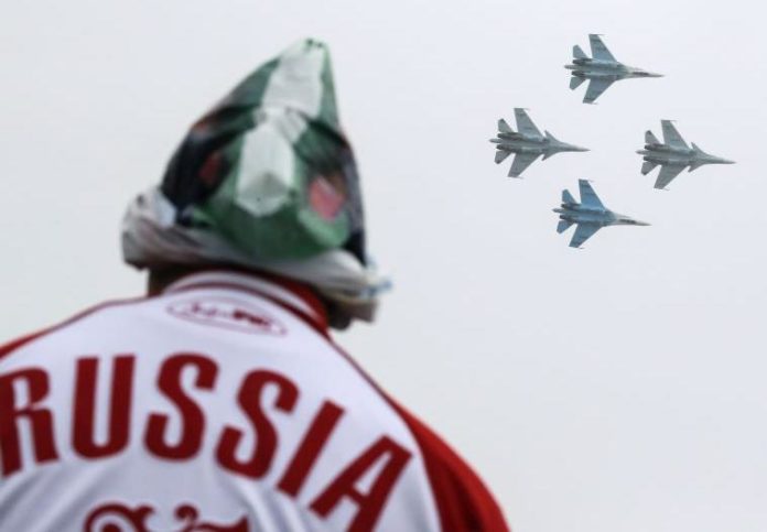 Aksi udara Russia di Suriah.