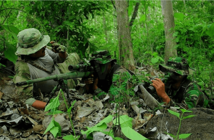 Intip TNI Berlatih Sniper