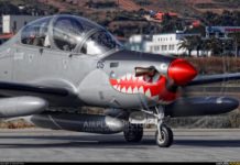 Pesawat Skadron Udara 21 EMB-314 Super Tucano Jatuh di Malang