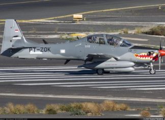 Spesifikasi Embraer EMB-314 Super Tucano, Pesawat Serang Darat TNI-AU EMB-314 Super Tucano TNI-AU