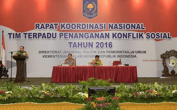 Rapat Koordinasi Nasional Tim Terpadu Penanganan Konflik Sosial Tahun 2016