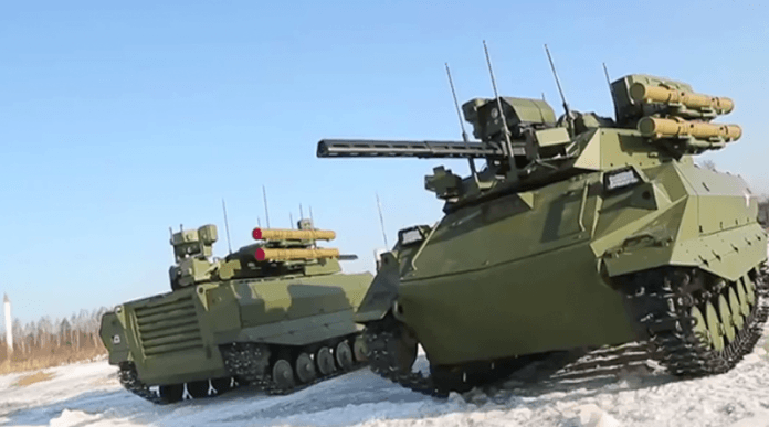 Rusia Pamerkan Video Aksi Tank Uran-9, Tank Tempur Tanpa Awak Rusia Pamerkan Video Aksi Tank Uran-9, Tank Tempur Tanpa Awak