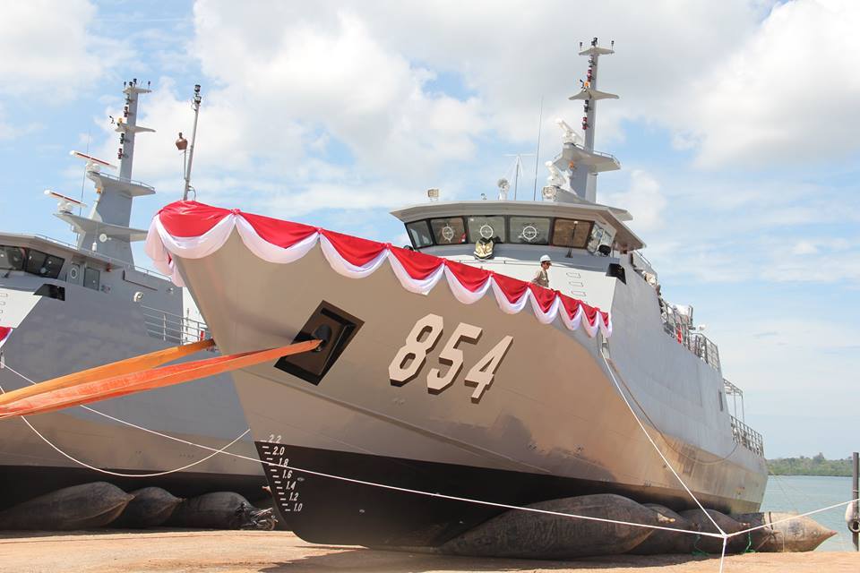 KRI Layaran 854 Menjelang Peluncuran nya di galangan kapal PT. Palindo Marine, Batam. Sumber : Istimewa.