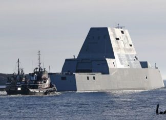 US Navy Pamerkan Interior Kapal Masa Depan Destroyer USS Zumwalt destroyer uss zumwalt