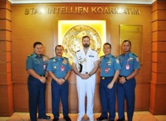 Atase Pertahanan Perancis Kunjungi Markas Komando Armada Timur TNI AL, Tingkatkan Kerjasama Indonesia – Perancis Kunjungan Atase Pertahanan Perancis ke Koarmatim