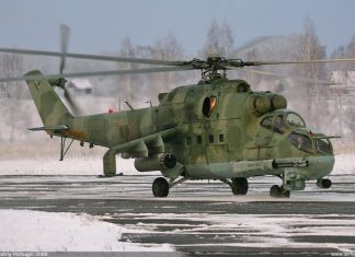 Rusia Akan Kirimkan Satu Batch Helikopter Tempur Mi-24P Untuk Angola Ilustrasi Mi24p