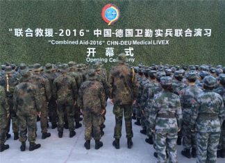 China – Jerman Laksanakan Latihan Bersama Combined Aid-2016 Combined Aid-2016 opening ceremony