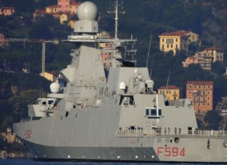 Kapal Perang FREMM Versi ASW Terakhir Pesanan Italia Siap Beroperasi ITS Alpino FREMM ASW Version