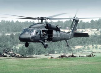 Ilustrasi Helikopter Black Hawk