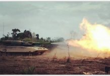 Foto Foto Tank Leopard 2RI TNI AD dalam Latihan Militer Indonesia di Natuna MBT Leopard 2RI TNI AD fire power demo