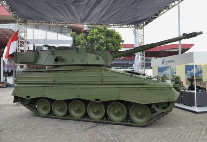 Marder Medium Tank RI dipamerkan pada Indo Defence 2016