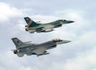 Latma Elang Indopura 2016 Sukses Digelar F-16 TNI AU dan RSAF dalam Elang Indopura 2016