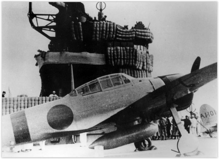 Mitsubishi A6M Zero pada saat serangan Jepang ke Pearl Harbour