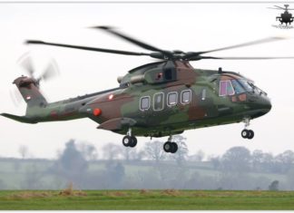 Penerbangan Perdana AgustaWestland AW101 TNI AU Gambar Helikopter AgustaWestland AW101 TNI AU
