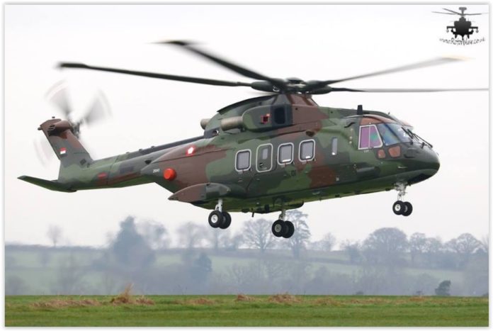 Gambar Helikopter AgustaWestland AW101 TNI AU