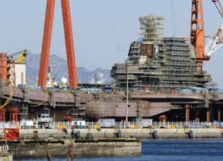 Penampakan Kapal Induk Type 001A Buatan China Penampakan Kapal Induk Type 001A Buatan China