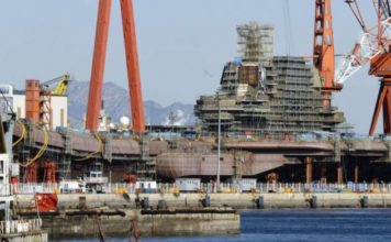 Penampakan Kapal Induk Type 001A Buatan China