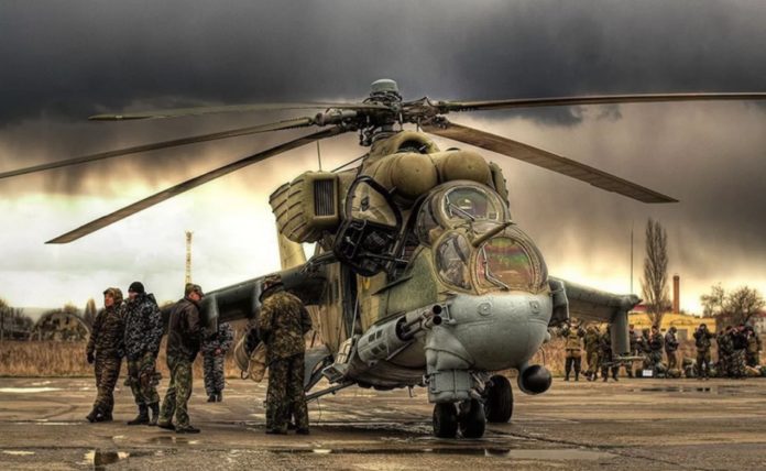 Helikopter Tempur Mil Mi-24P Hind VVS Rusia Helikopter Tempur Mil Mi-24P Hind VVS Rusia