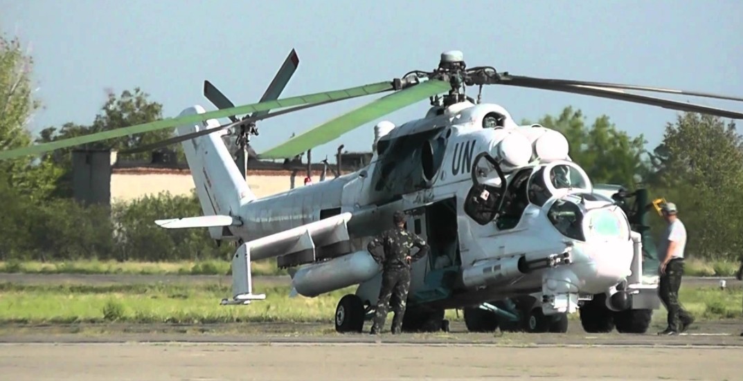Mi-24P Ukraina dalam operasi PBB