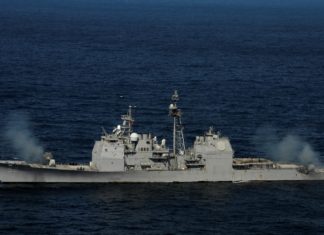 Selamat Tinggal Kapal Perang Ticonderoga USS Bunker Hill, salah satu kapal perang Ticonderoga
