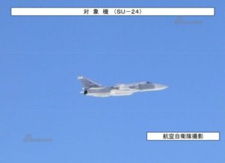 Jet Tempur Pasukan Bela Diri Jepang Cegat Jet Intai Taktis Rusia Jet Intai Taktis Su24MR Milik Rusia Yang Di Intersep Jet Tempur Jepang 27 Februari 2018 Lalu