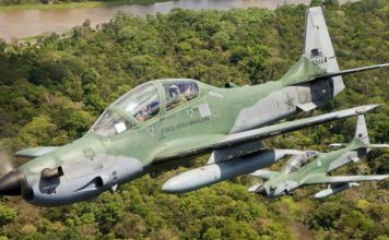 Super Tucano AU Brazil Tembak Jatuh Pesawat Pengangkut Kokain