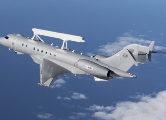 Pesawat Pengintai SAAB Global Eye Sukses Laksanakan Penerbangan Perdana