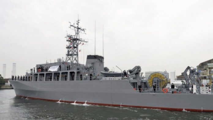 Pasukan Bela Diri Maritim Jepang Resmikan Kapal Penyapu Ranjau Baru Pasukan Bela Diri Maritim Jepang Resmikan Kapal Penyapu Ranjau Baru