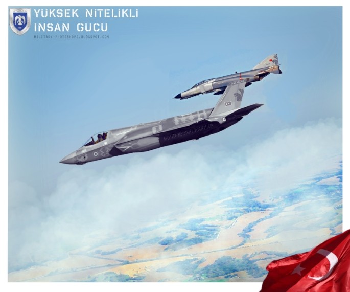 F-35 dengan roundel AU Turki