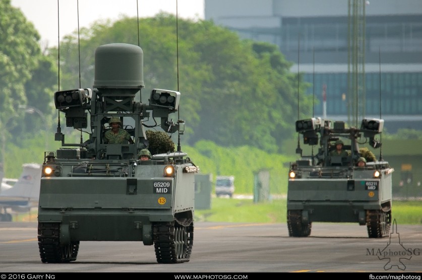 Sistem kawin silang Igla Rusia dengan M113 Amerika dan sistem sensor & kendali tembak buatan Singapura mili Angkatan Udara Singapura