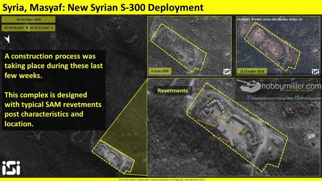 Pada 20 Oktober 2018, Sistem S-300 sudah datang ke Suriah dan sedang dalam perakitan