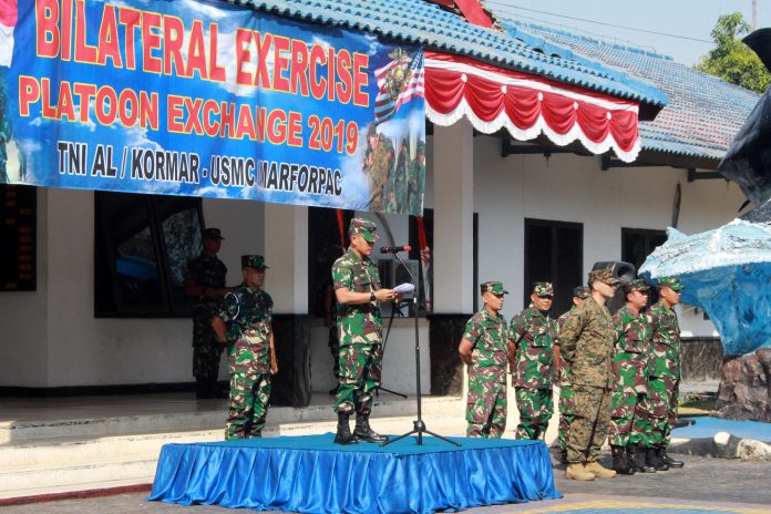 Tingkatkan Kerjasama, Marinir Indonesia - Amerika Gelar Latihan Bersama Platoon Exchange