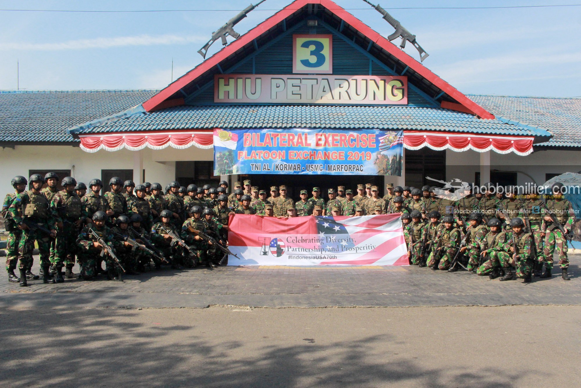 Tingkatkan Kerjasama, Marinir Indonesia – Amerika Gelar Latihan Bersama Platoon Exchange