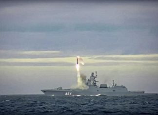 RFS Admiral Gorshkov Berhasil Lakukan Uji Tembak Rudal Zircon