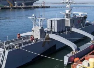 USVDIV One, Divisi Kapal Tanpa Awak Baru Milik Armada Pasifik AL AS. Penampakan USV Sea Hunter, Salah Satu Aset USVDIV One.