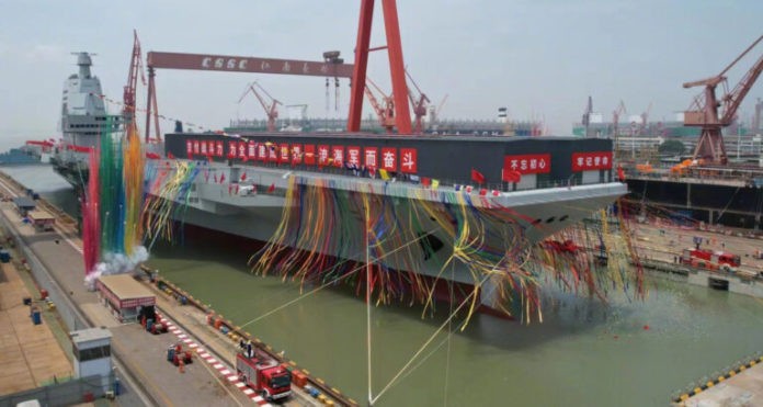 Fujian Kapal Induk Baru China Type 003 Resmi Diluncurkan