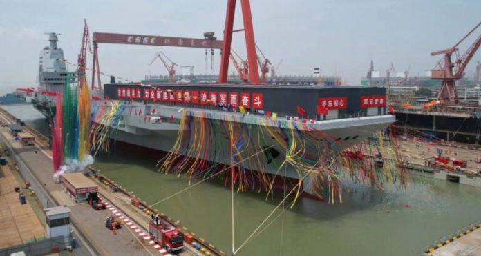 Fujian Kapal Induk Baru China Type 003 Resmi Diluncurkan Fujian Kapal Induk Baru China Type 003 Resmi Diluncurkan
