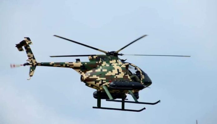 Helikopter MD530G Tentera Darat Malaysia Unjuk Kemampuan Di LKT 2022