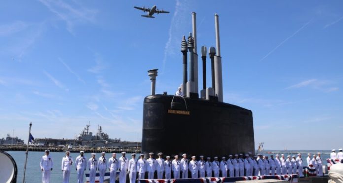 Kapal Selam Kelas Virginia Ke-21 Milik AS Diresmikan Kapal Selam Kelas Virginia Ke-21 Milik AS Diresmikan