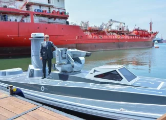 SANCAR USV Kapal Bersenjata Tanpa Awak Buatan Turki Resmi Diluncurkan SANCAR USV Kapal Bersenjata Tanpa Awak Buatan Turki Resmi Diluncurkan