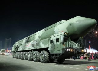 Rudal Nuklir Baru Korut Tampil Di Parade Militer Hari Angkatan Bersenjata Ke-75 Rudal Nuklir Baru Korut Tampil Di Parade Militer Hari Angkatan Bersenjata Ke-75