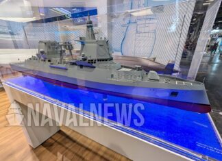 TKMS Jerman Tampilkan Mock-up Frigate MEKO A-400 AMD Di Euronaval 2024 TKMS Jerman Tampilkan Mock-up Frigate MEKO A-400 AMD Di Euronaval 2024. Mock-up Model Kapal Frigate MEKO A-400 AMD Ditampilkan Pada Ajang Euronaval 2024.